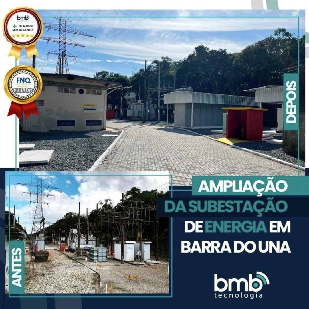 Ampliamos e adequamos mais uma Subestação de Energia em Barra do Una, São Sebastião/SP
